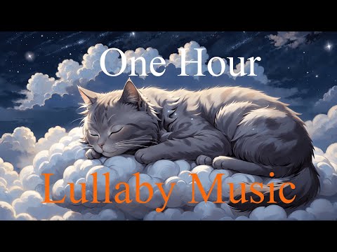 Lullabies to Guide Babies into Sleep &hearts; 1 hour &hearts; Cute Fat Cat Sleeping