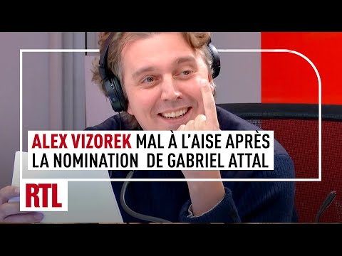 Alex Vizorek est tr&egrave;s mal &agrave; l'aise apr&egrave;s la nomination de Gabriel Attal