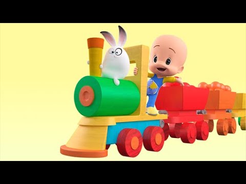 Learn with Cuquin and the Magic colorful train | Educational videos