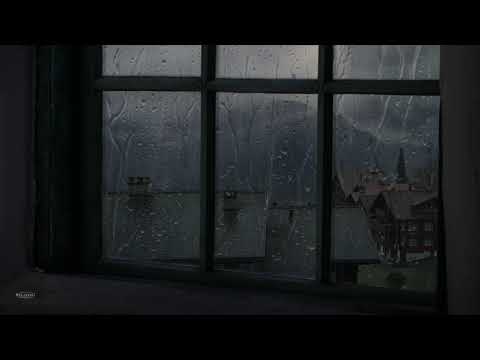 Window View with Rain &amp; Thunder Sounds for Sleeping | Help Study, PTSD, Insomnia &amp; Tinnitus