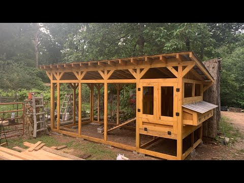Building an awesome chicken coop-Part 1. Hen house. Chicks in the mail, and meeting our dogs.