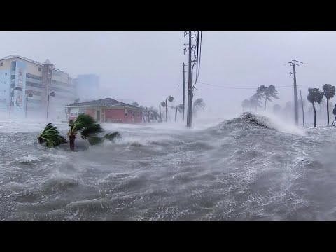 15ft Storm Surge Washes Away Homes in Ft. Myers Beach - Hurricane Ian