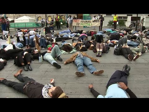 Pro-Palestine group takes part in 'die-in' protest outside Philly's City Hall | NBC10 Philadelphia