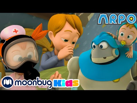 Arpo The Robot - Germ War | Moonbug Kids TV Shows - Full Episodes | Cartoons For Kids