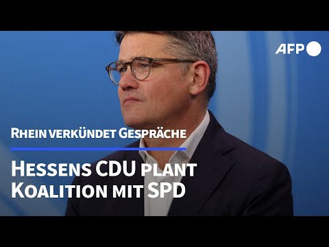 Hessen-CDU nimmt Koalitionsverhandlungen mit SPD auf | AFP