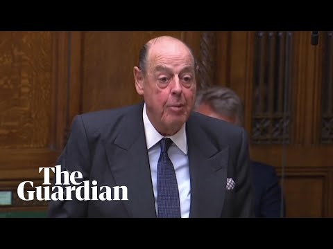 Sir Nicholas Soames delivers emotional speech in parliament