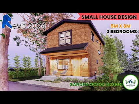 Small house design ideas 5x9 meters-3 bedroom-Simple and Cozy-Garden House Design 