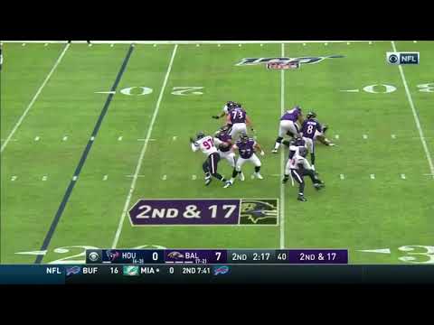 Lamar Jackson connects with Mark Andrews on touchdown pass Texans Vs Ravens