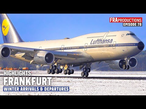 Aviation HIGHLIGHTS: Frankfurt Airport Winter Landings &amp; Take-Off