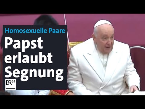 Gleichgeschlechtliche Paare: Papst erlaubt Segnung | BR24