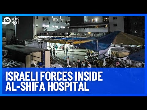 I.D.F Inside Al-Shifa Hospital After Storming The Building With Explosions Heard | 10 News First