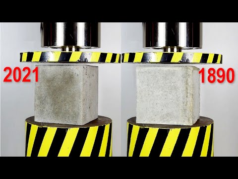 HYDRAULIC PRESS VS MODERN AND ANTIQUE CONCRETE