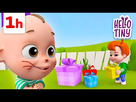 Happy Birthday Baby + Wheels on the Bus and More Nursery Rhymes! | Best Kids Songs| Hello Tiny