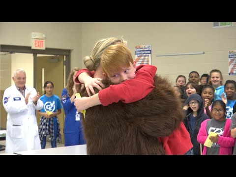 WATCH: Tearful reunion as Army mom surprises her son