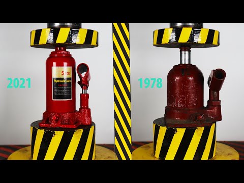 HYDRAULIC PRESS VS MODERN AND OLD JACK