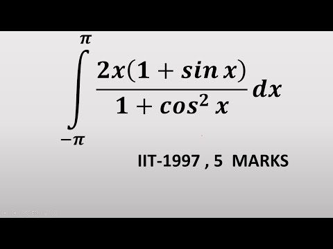 Definite integration problem IIT1997(Jee ADVANCED level)