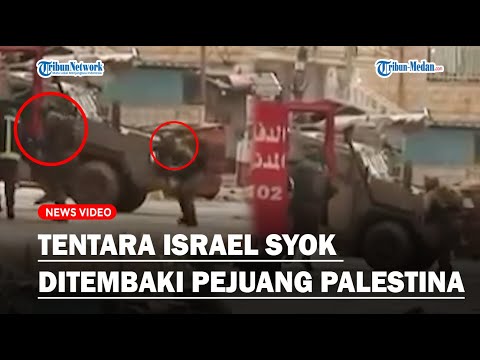 KOCAR-KACIR, Pasukan Zionis Syok Ditembaki Pejuang Palestina, Ngacir Pakai Satu Kaki