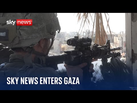 Israel-Gaza war: Sky News first UK news crew taken into Gaza