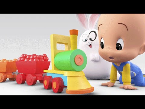 Learn with Cuquin and the Magic colorful train | Educational videos