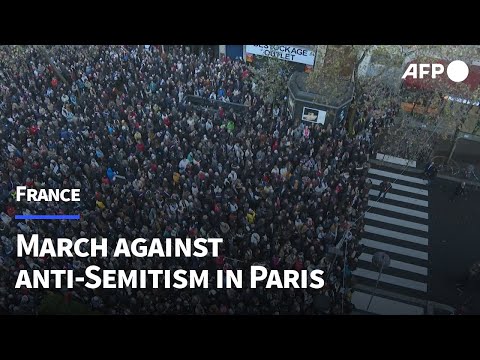 March against anti-Semitism arrives near French Senate | AFP