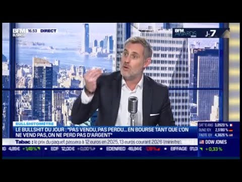 Bullshitom&egrave;tre⛔:&quot;En Bourse tant que l'on ne vend pas on ne perd pas&quot; Faux❌r&eacute;pond St&eacute;phane Van Huffel