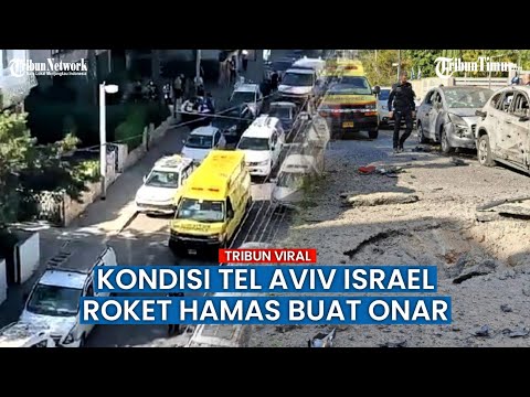 Wilayah Tel Aviv Israel Dibombardir Roket Hamas