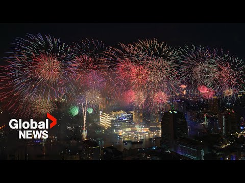 New Year's 2024: Bangkok, Thailand rings in New Year with riverside fireworks