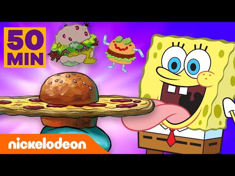 سبونج بوب | 50 دقيقة من أفضل اختراعات سلطع برغر | Nickelodeon Arabia