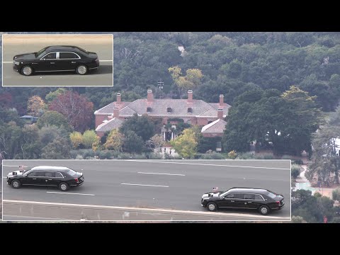 President Xi Jinping and Biden's motorcades head to country estate in California 🇨🇳 🇺🇸