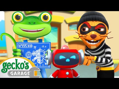 Weasel Steals the Plans! | Gecko's Garage | Trucks For Children | Cartoons For Kids