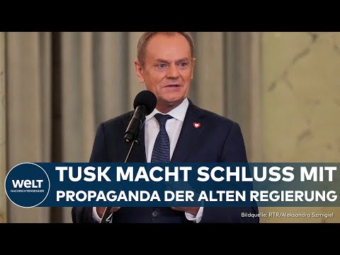 POLEN: Neuer Ministerpr&auml;sident Tusk greift durch! Neue Hauptnachrichten Sendung wird ausgestrahlt