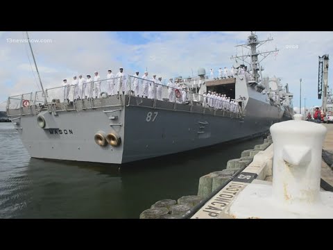 USS Mason comes under enemy fire