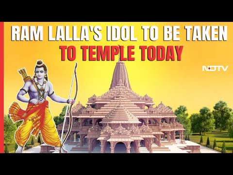 Ayodhya Ram Mandir LIVE Updates: Ahead Of Consecration, Ram Lalla's Idol To Be Taken To Temple Today