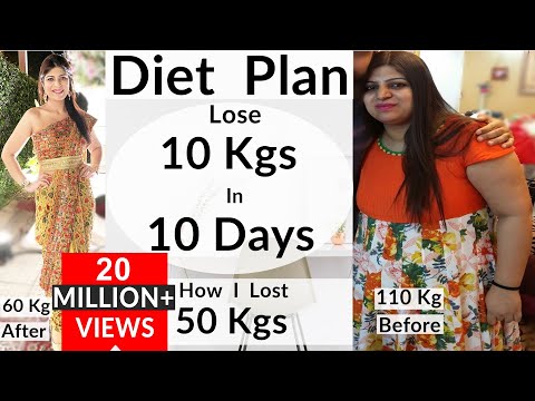 Diet Plan To Lose Weight Fast In Hindi | Lose 10 Kgs In 10 Days | Dr.Shikha Singh