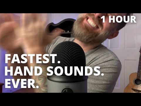 ASMR Fast and Aggressive Hand Sounds - 1 Hour Long!