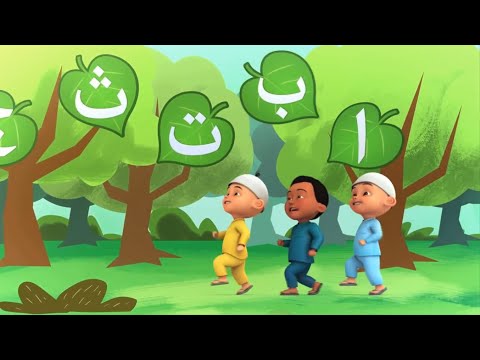 Alif Ba Ta Upin &amp; ipin, alif ba ta tsa upin dan ipin, belajar dan menyanyi huruf hijaiyah upin ipin