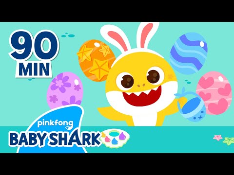 Happy Easter with Baby Shark! | +Compilation | Easter Egg Hunt for Kids | Baby Shark Official