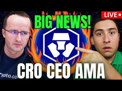 Crypto.com CEO RESPONDS to CRONOS Holders MAJOR LIVE NEWS🔴