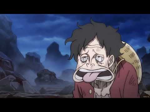 Luffy turns into old man then back to gear 5th (1072)