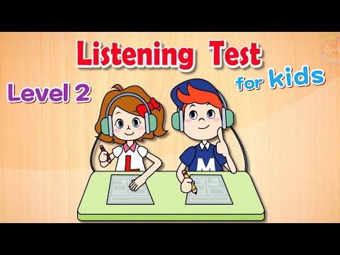 Listening Test for Kids | Level 2 | 12 Tests (Test 13 to 24)