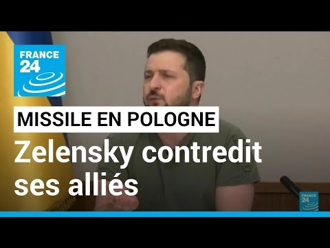 Missile tomb&eacute; en Pologne : Zelensky maintient que le missile &eacute;tait &quot;russe&quot; &bull; FRANCE 24