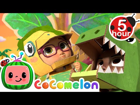 Dinosaur Song | CoComelon Nursery Rhymes &amp; Kids Songs| Moonbug - Our Green Earth |  4-5 Hour Videos