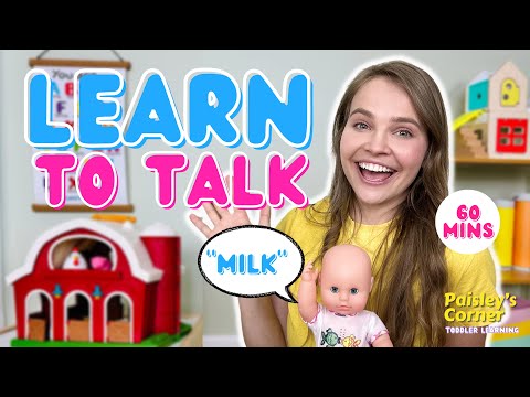 Learn to Talk - Baby Learning 4 | First Words &amp;amp; Sentences | Sign Language for Babies &amp;amp; Toddlers