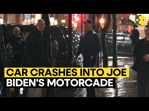 Car collides with vehicle in President Biden's motorcade in Delaware | WION Originals