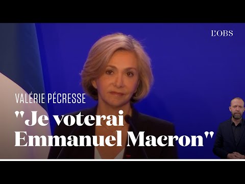 Val&eacute;rie P&eacute;cresse appelle &agrave; voter Macron au second tour de la pr&eacute;sidentielle