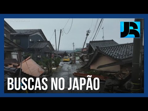 Equipes de resgate usam c&atilde;es farejadores para procurar sobreviventes do terremoto no Jap&atilde;o