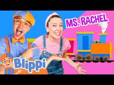 Blippi and Ms. Rachel Choo Choo Train Play | Vehicles For Toddlers | Educational Videos For Kids