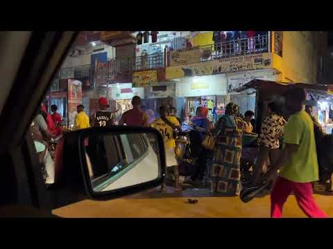 Conakry, Guinea at night