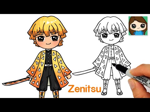 How to Draw Zenitsu Agatsuma | Demon Slayer