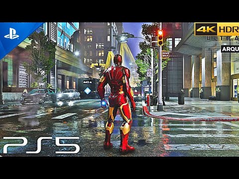 MARVEL  AVENGERS IRON-MAN GAMEPLAY PS5 4K